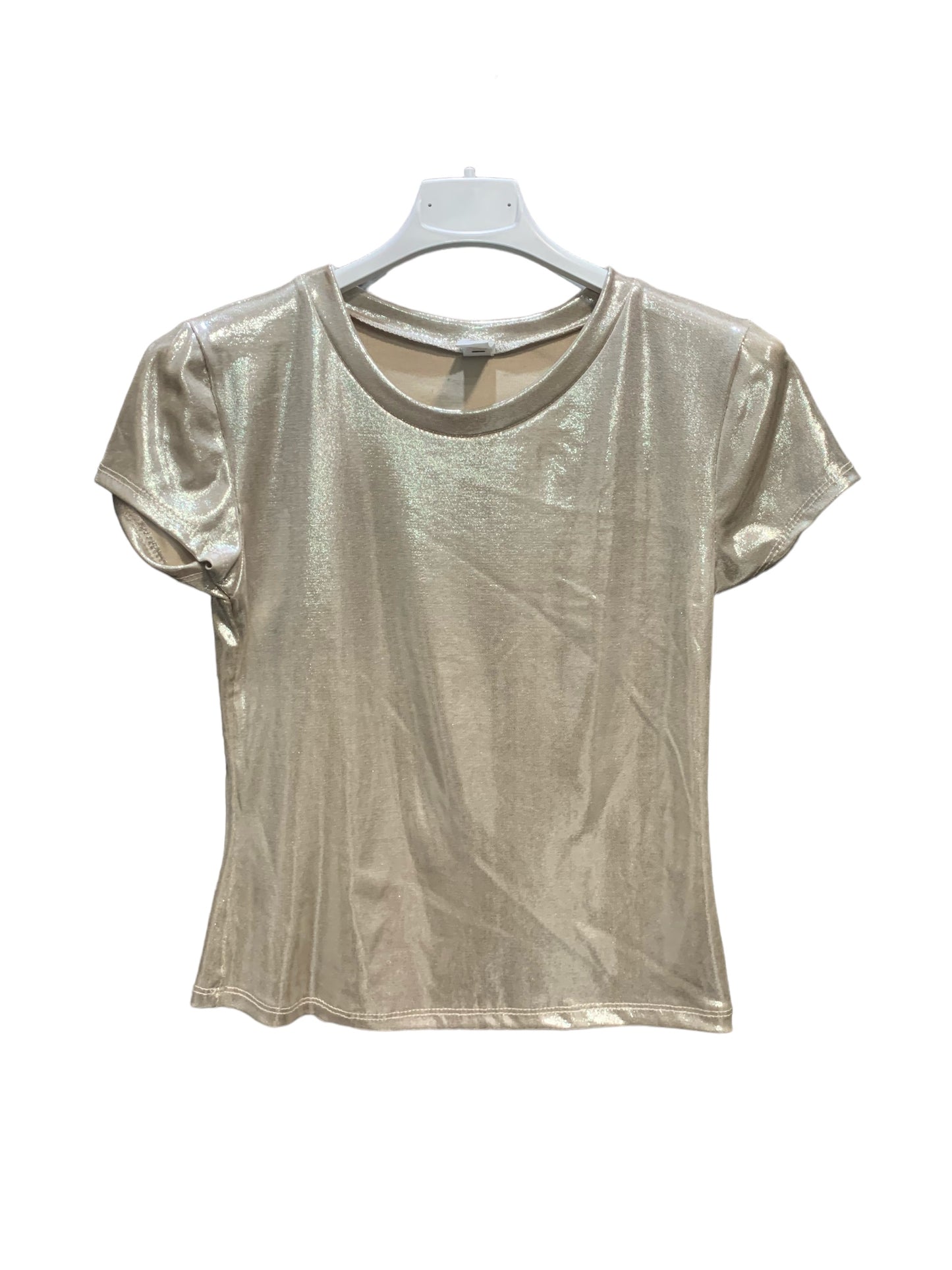 T-SHIRT METALLIC LOOK