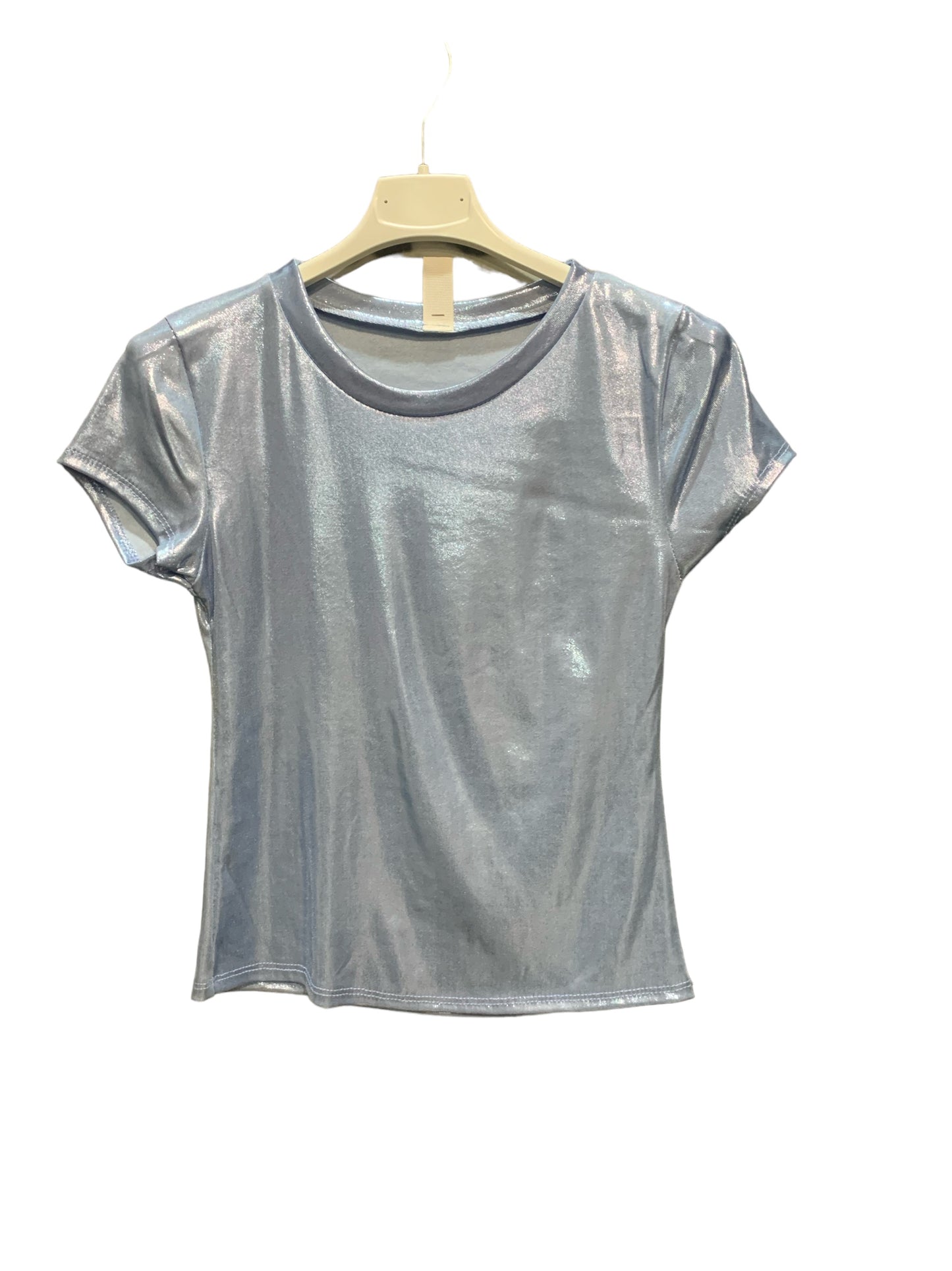 T-SHIRT METALLIC LOOK